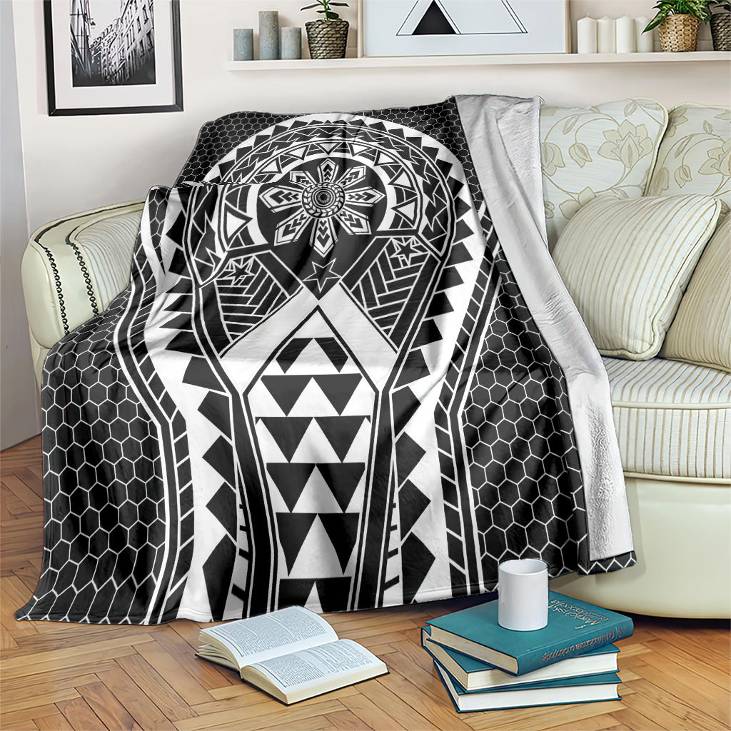 Philippines Batok Tribal Inspired Tattoo Black Blanket LT05 Black - Polynesian Pride