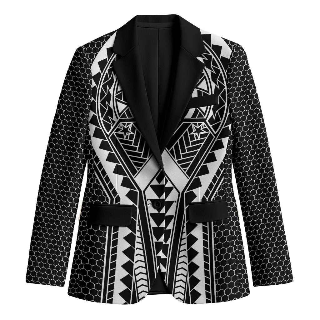 Philippines Batok Tribal Inspired Tattoo Black Blazer LT05 Unisex Black - Polynesian Pride