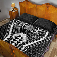 Philippines Batok Tribal Inspired Tattoo Black Quilt Bed Set LT05 - Polynesian Pride