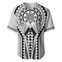 Philippines Batok Tribal Inspired Tattoo White Baseball Jersey LT05 White - Polynesian Pride