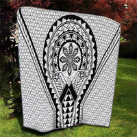 Philippines Batok Tribal Inspired Tattoo White Quilt LT05 - Polynesian Pride