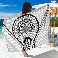 Philippines Batok Tribal Inspired Tattoo White Sarong LT05 One Size 44 x 66 inches White - Polynesian Pride