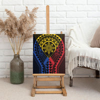 Philippines Batok Tribal Inspired Tattoo Canvas Wall Art LT05 - Polynesian Pride