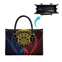 Philippines Batok Tribal Inspired Tattoo Leather Bag LT05 - Polynesian Pride