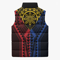 Philippines Batok Tribal Inspired Tattoo Sleeveless Puffer Jacket LT05 - Polynesian Pride