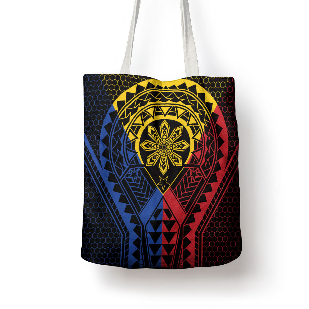 Philippines Batok Tribal Inspired Tattoo Tote Bag LT05 - Polynesian Pride