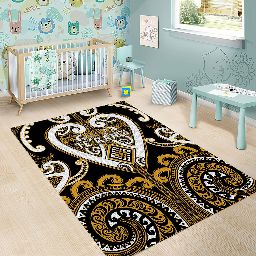 Aotearoa Ngai Te Rangi Area Rug Maori Tribal Pattern LT05 - Polynesian Pride