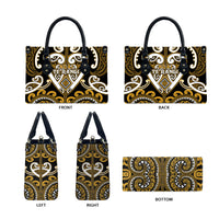 Aotearoa Ngai Te Rangi Leather Bag Maori Tribal Pattern LT05 - Polynesian Pride