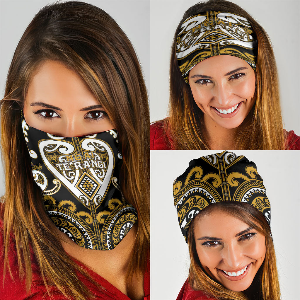 Aotearoa Ngai Te Rangi Neck Gaiter Maori Tribal Pattern LT05 - Polynesian Pride