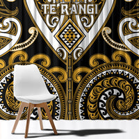 Aotearoa Ngai Te Rangi Window Curtain Maori Tribal Pattern LT05 - Polynesian Pride