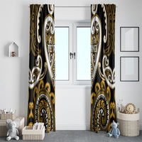 Aotearoa Ngai Te Rangi Window Curtain Maori Tribal Pattern LT05 - Polynesian Pride