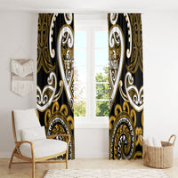 Aotearoa Ngai Te Rangi Window Curtain Maori Tribal Pattern LT05 - Polynesian Pride