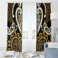 Aotearoa Ngai Te Rangi Window Curtain Maori Tribal Pattern LT05 - Polynesian Pride