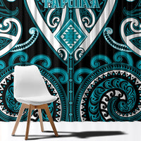 Aotearoa Tapuika Window Curtain Maori Tribal Pattern LT05 - Polynesian Pride