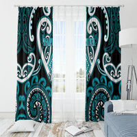 Aotearoa Tapuika Window Curtain Maori Tribal Pattern LT05 - Polynesian Pride