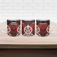 Personalised Aotearoa Mana Motuhake Ceramic Mug Poutama With Maori Pattern LT05 - Polynesian Pride