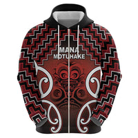 Personalised Aotearoa Mana Motuhake Hoodie Poutama With Maori Pattern LT05 - Polynesian Pride