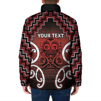 Personalised Aotearoa Mana Motuhake Padded Jacket Poutama With Maori Pattern LT05 - Polynesian Pride