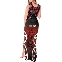 Personalised Aotearoa Mana Motuhake Tank Maxi Dress Poutama With Maori Pattern LT05 - Polynesian Pride