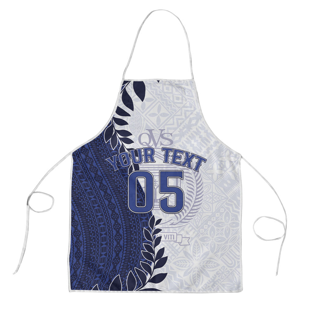 Custom Fiji Queen Victoria School Apron 120 Years Anniversary LT05 White - Polynesian Pride