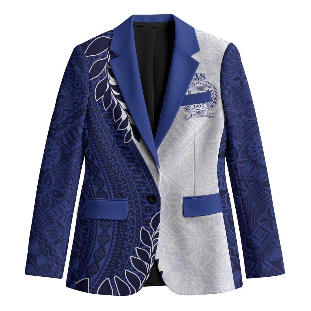 Custom Fiji Queen Victoria School Blazer 120 Years Anniversary LT05 Unisex White - Polynesian Pride