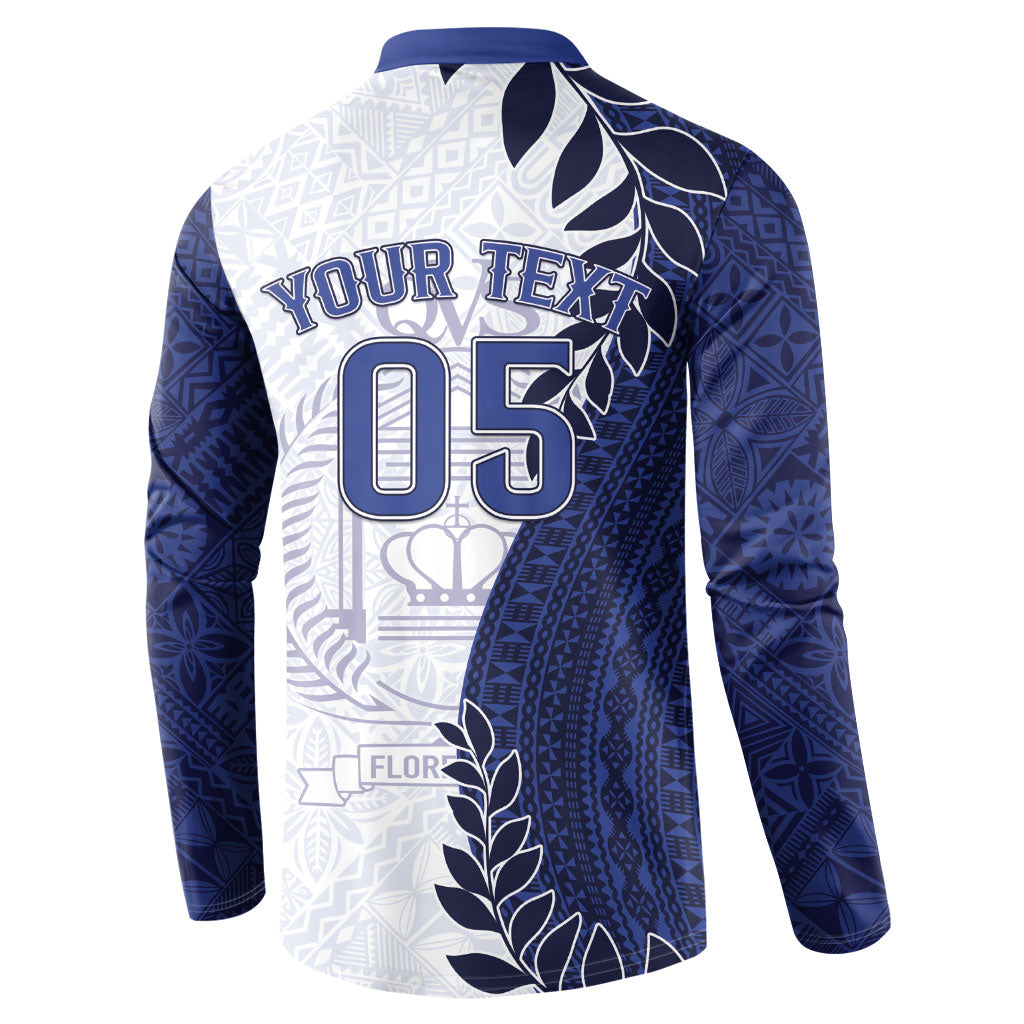 Custom Fiji Queen Victoria School Button Sweatshirt 120 Years Anniversary