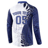 Custom Fiji Queen Victoria School Button Sweatshirt 120 Years Anniversary