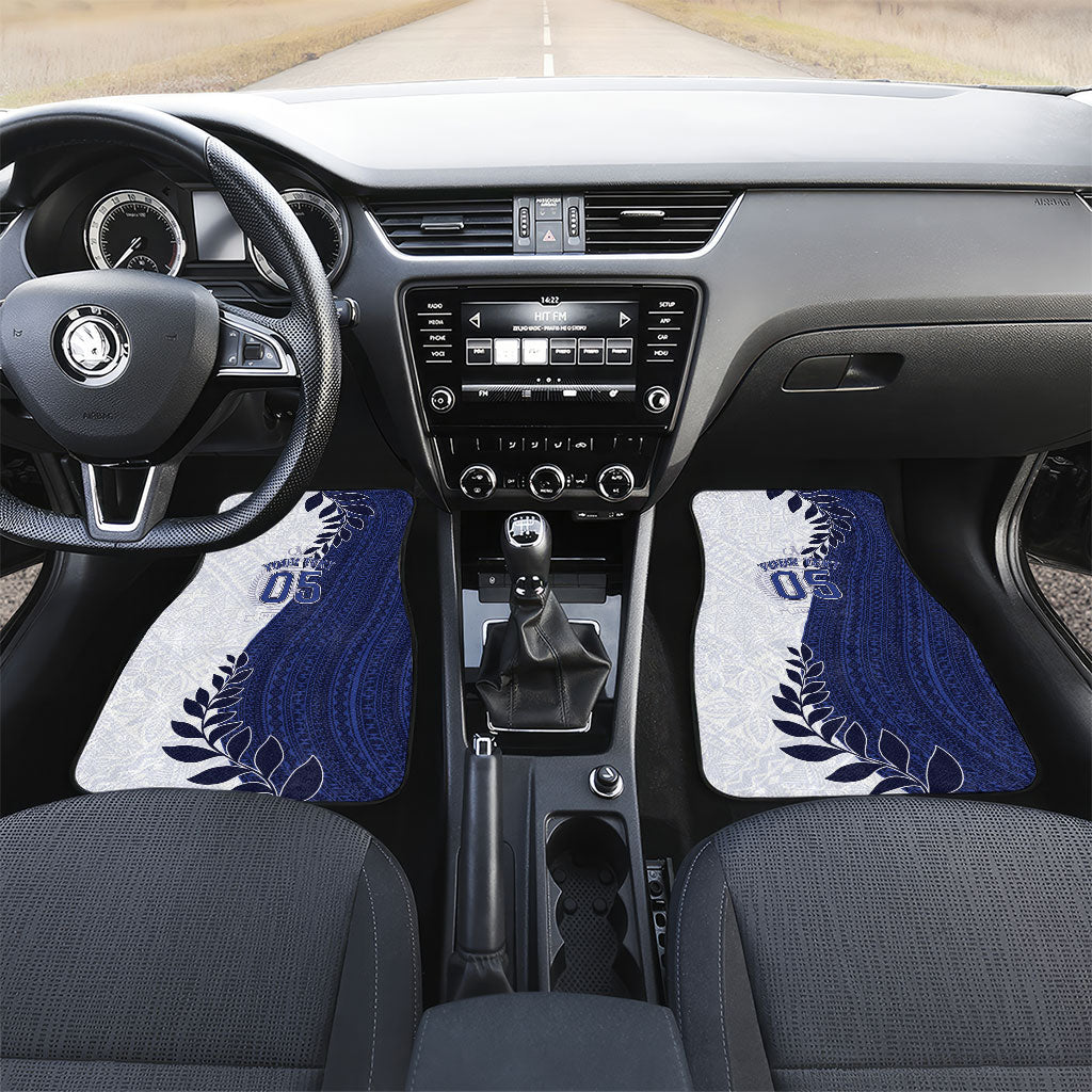 Custom Fiji Queen Victoria School Car Mats 120 Years Anniversary LT05 Set 2pcs - Front White - Polynesian Pride