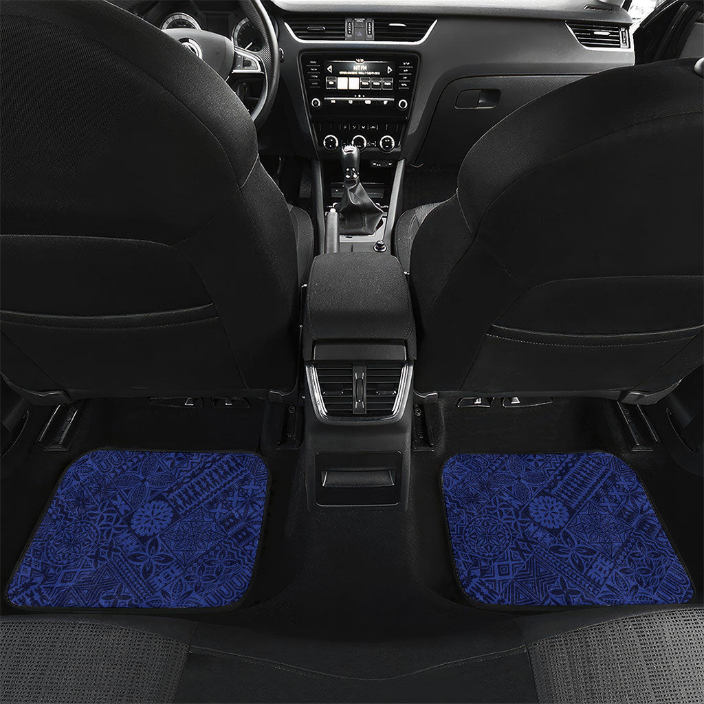 Custom Fiji Queen Victoria School Car Mats 120 Years Anniversary LT05 Set 2pcs - Back White - Polynesian Pride