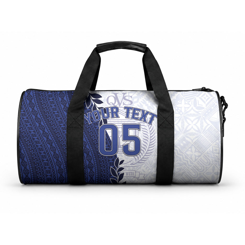 Custom Fiji Queen Victoria School Duffle Bag 120 Years Anniversary LT05 One size White - Polynesian Pride