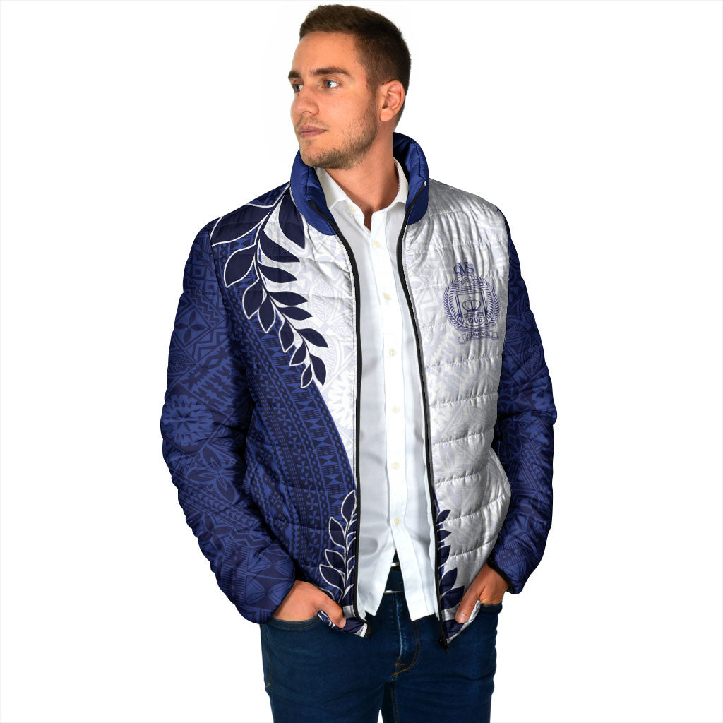 Custom Fiji Queen Victoria School Padded Jacket 120 Years Anniversary