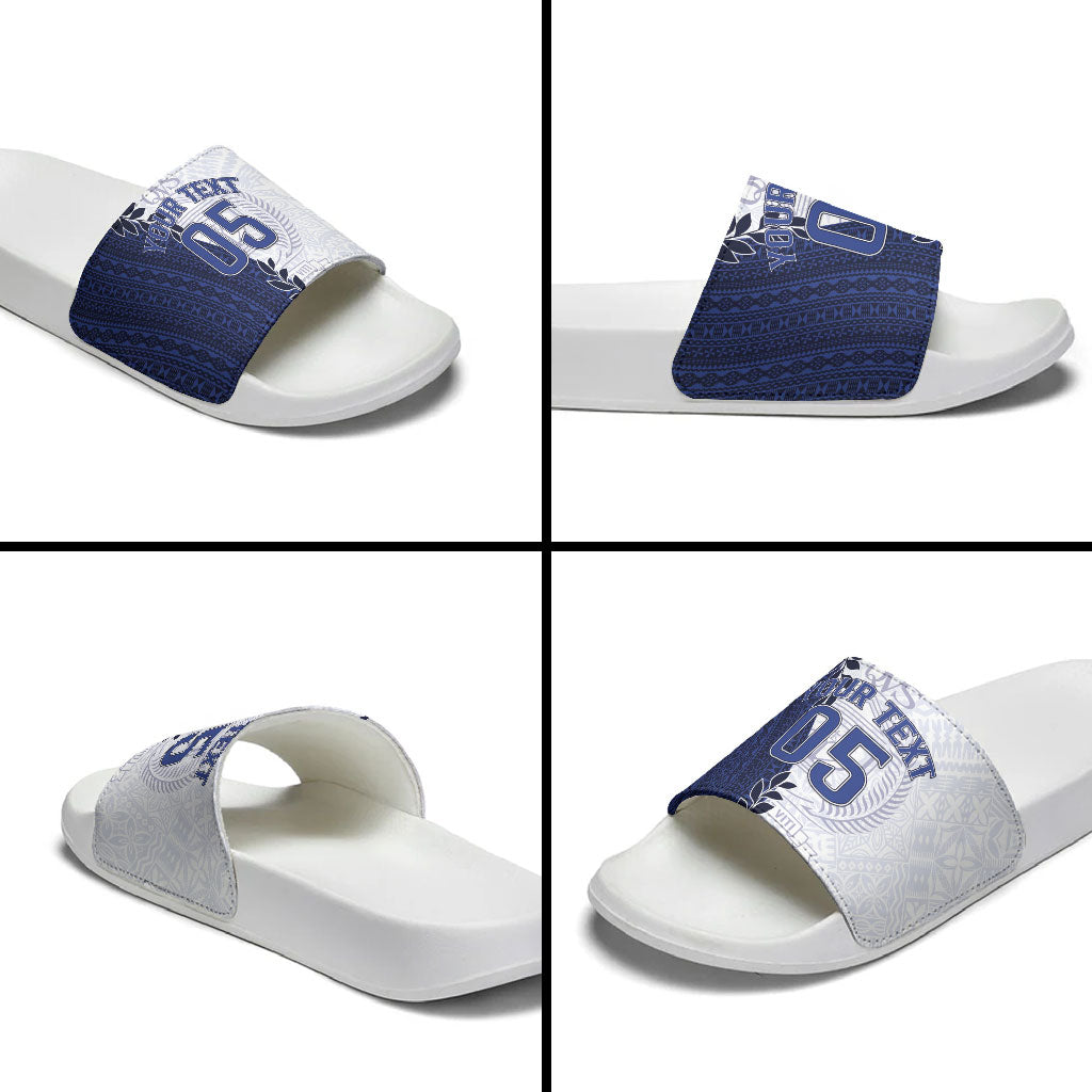 Custom Fiji Queen Victoria School Slide Sandals 120 Years Anniversary LT05 - Polynesian Pride
