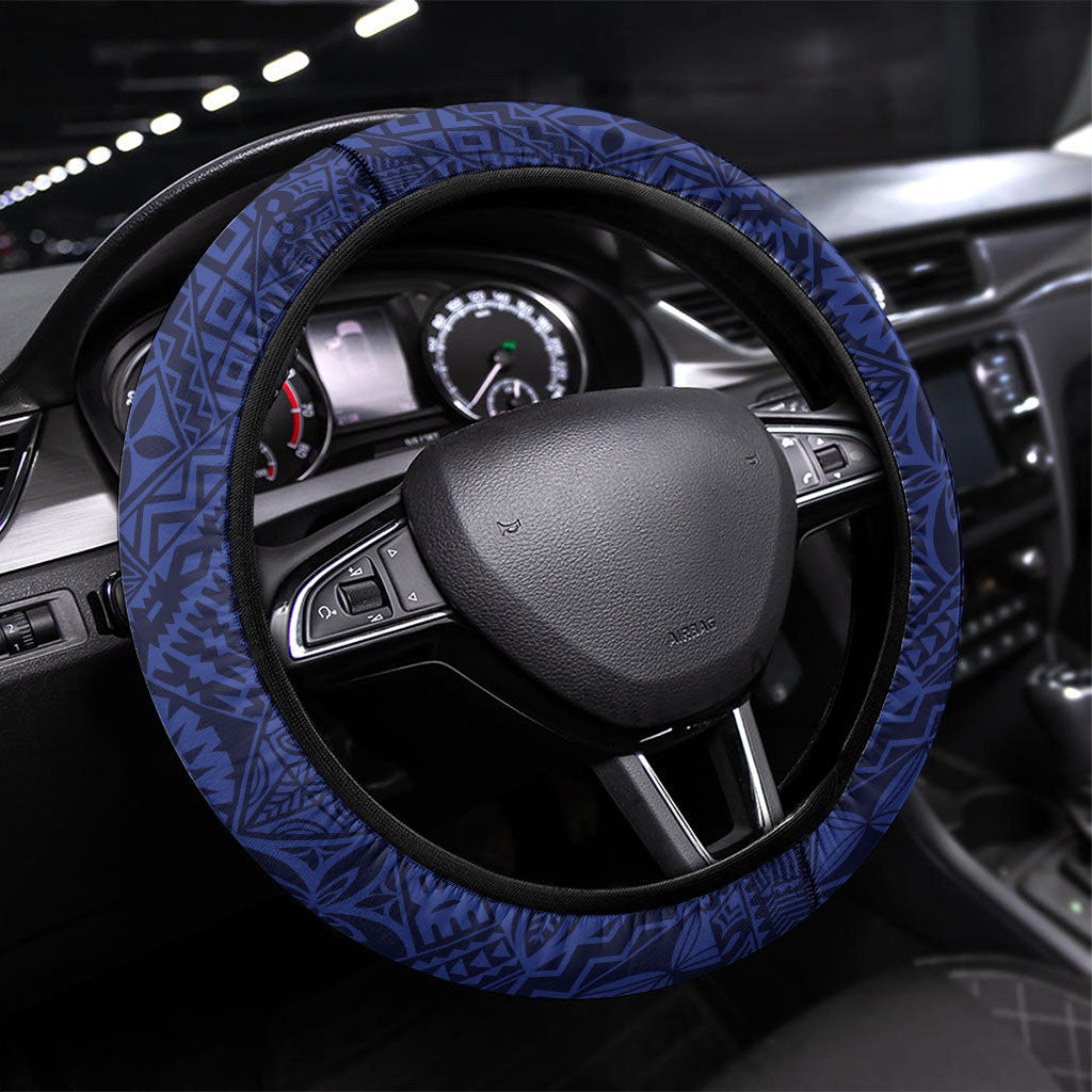 Fiji Queen Victoria School Steering Wheel Cover 120 Years Anniversary LT05 Universal Fit White - Polynesian Pride