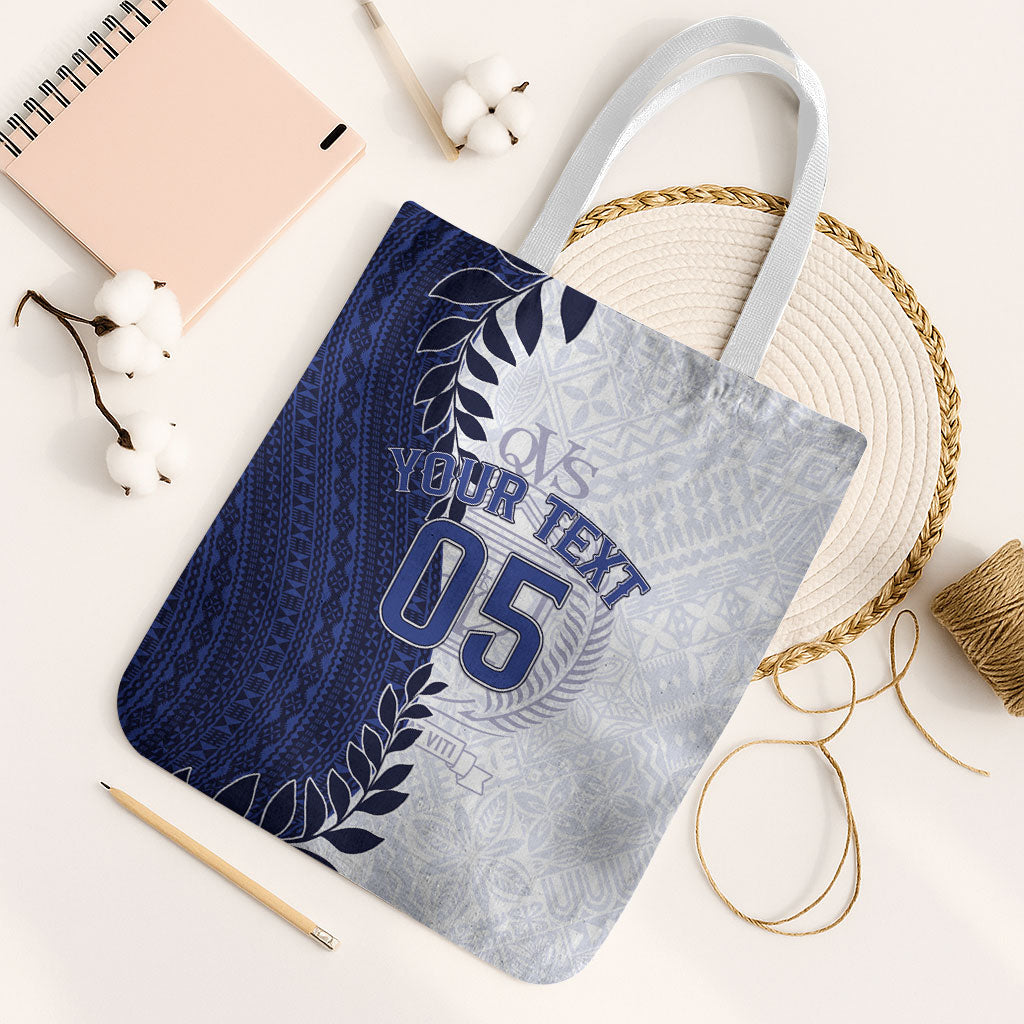 Custom Fiji Queen Victoria School Tote Bag 120 Years Anniversary LT05 White Strap One Size White - Polynesian Pride