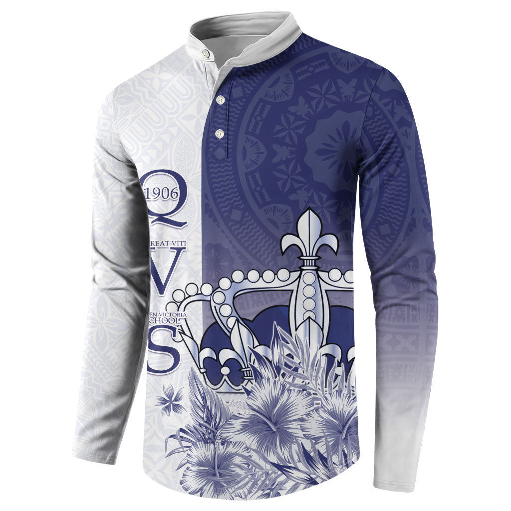 Personalised Fiji Queen Victoria School 1906 Button Sweatshirt Floreat Viti LT05 - Polynesian Pride