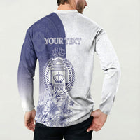 Personalised Fiji Queen Victoria School 1906 Button Sweatshirt Floreat Viti LT05 - Polynesian Pride