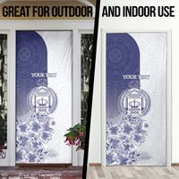 Personalised Fiji Queen Victoria School 1906 Door Cover Floreat Viti LT05 - Polynesian Pride