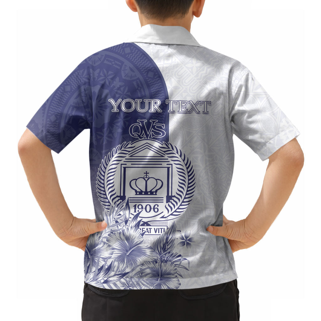 Personalised Fiji Queen Victoria School 1906 Hawaiian Shirt Floreat Viti LT05 - Polynesian Pride
