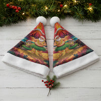 Hawaii Volcano Christmas Santa Hat Hula Santa And Monk Seal