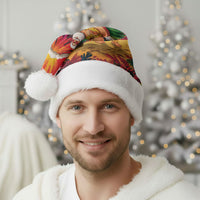 Hawaii Volcano Christmas Santa Hat Hula Santa And Monk Seal