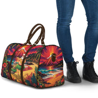 Hawaii Volcano Christmas Travel Bag Hula Santa And Monk Seal LT05 - Polynesian Pride
