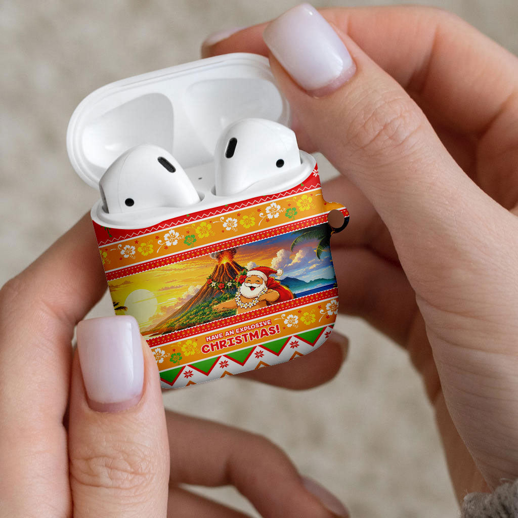 Hawaii Volcano Christmas AirPods Case Have An Explosive Christmas LT05 - Polynesian Pride
