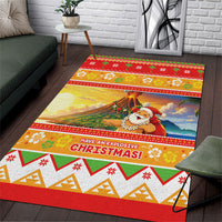 Hawaii Volcano Christmas Area Rug Have An Explosive Christmas LT05 Red - Polynesian Pride