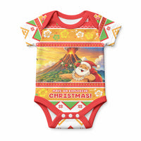 Hawaii Volcano Christmas Baby Onesie Have An Explosive Christmas LT05 Red - Polynesian Pride