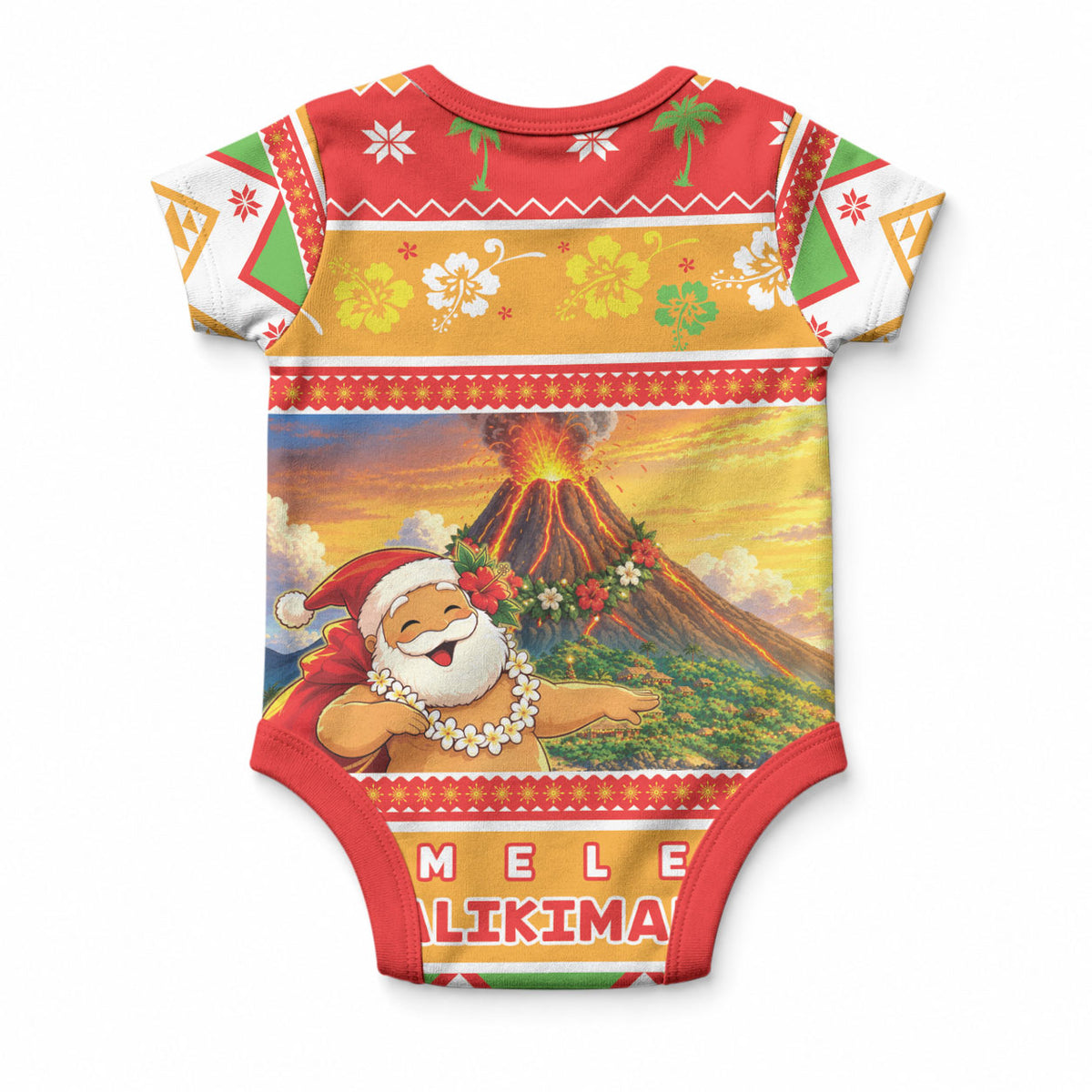Hawaii Volcano Christmas Baby Onesie Have An Explosive Christmas LT05 - Polynesian Pride