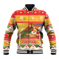 Hawaii Volcano Christmas Baseball Jacket Have An Explosive Christmas LT05 Unisex Red - Polynesian Pride
