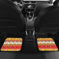 Hawaii Volcano Christmas Car Mats Have An Explosive Christmas LT05 Set 2pcs - Back Red - Polynesian Pride