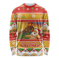 Hawaii Volcano Christmas Long Sleeve Shirt Have An Explosive Christmas LT05 Unisex Red - Polynesian Pride