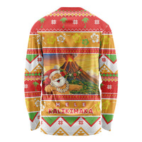 Hawaii Volcano Christmas Long Sleeve Shirt Have An Explosive Christmas LT05 - Polynesian Pride