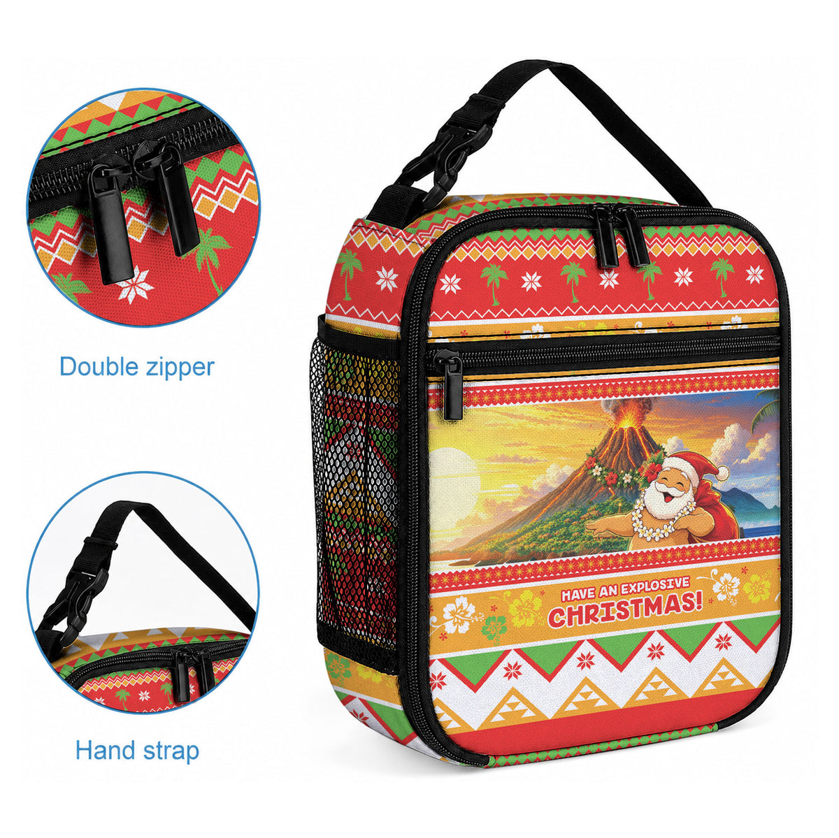 Hawaii Volcano Christmas Lunch Bag Have An Explosive Christmas LT05 - Polynesian Pride